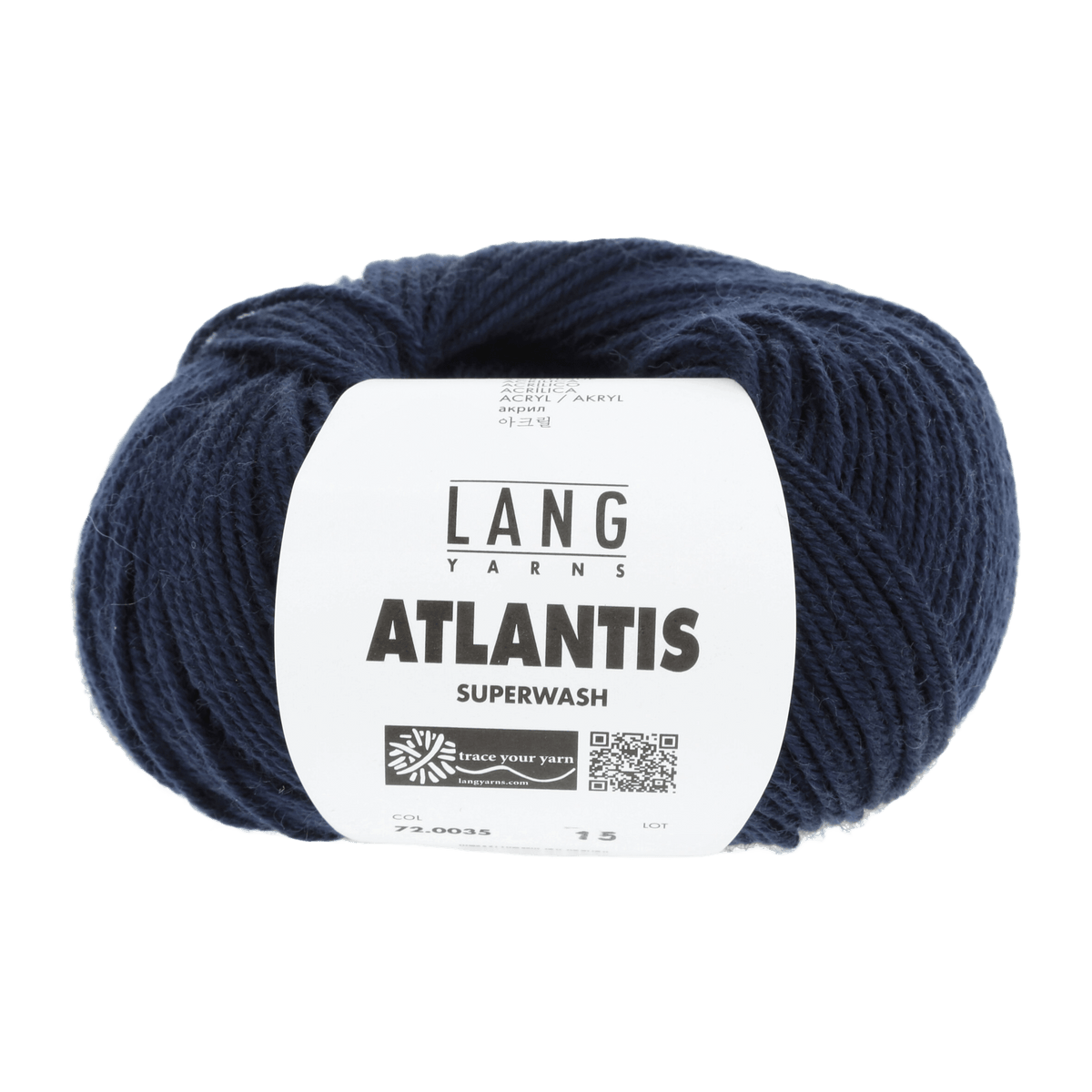 Lang Yarns Knitting Pattern KG - 2 balls / blue marine 72.0035 Hat Pattern Bundle in ATLANTIS by LANGYARNS | Punto 41-005