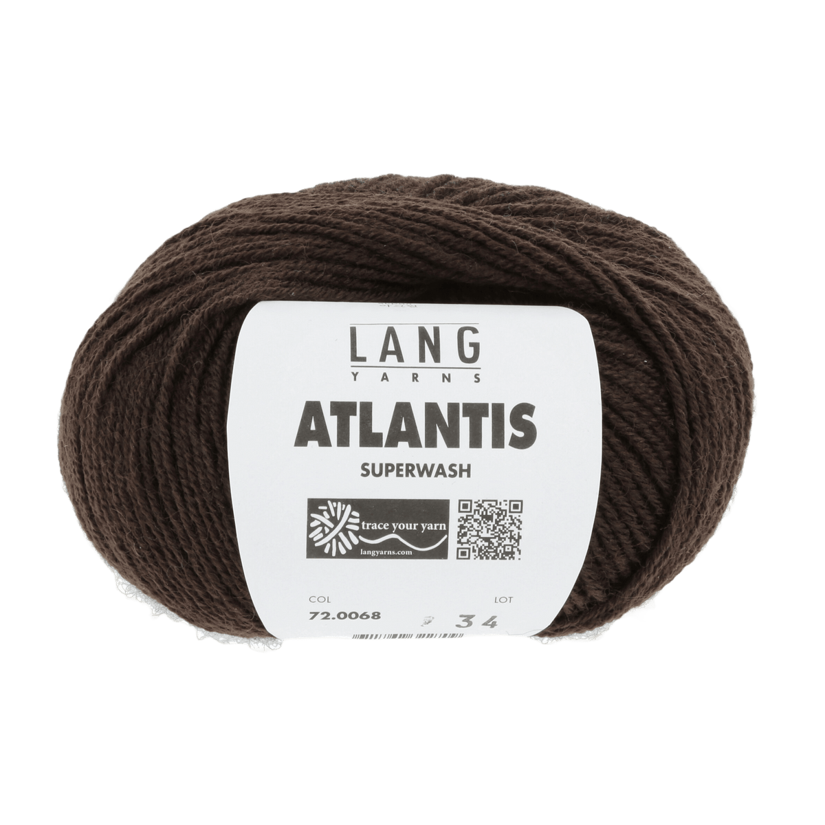 Lang Yarns Knitting Pattern KG - 2 balls / brown 72.0068 Hat Pattern Bundle in ATLANTIS by LANGYARNS | Punto 41-005