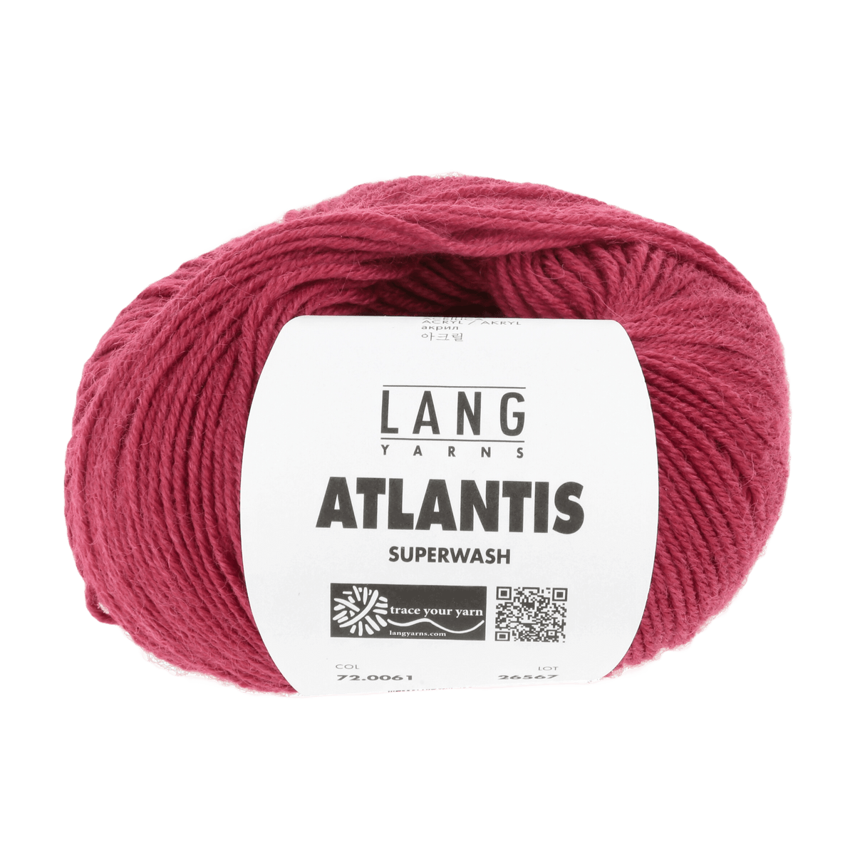 Lang Yarns Knitting Pattern KG - 2 balls / burgundy 72.0061 Hat Pattern Bundle in ATLANTIS by LANGYARNS | Punto 41-005