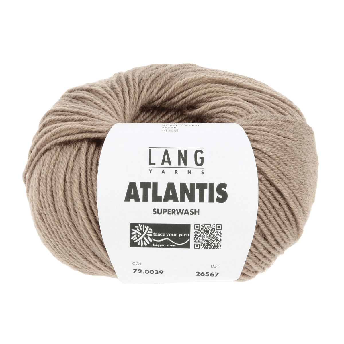 Lang Yarns Knitting Pattern KG - 2 balls / camel 72.0039 Hat Pattern Bundle in ATLANTIS by LANGYARNS | Punto 41-005