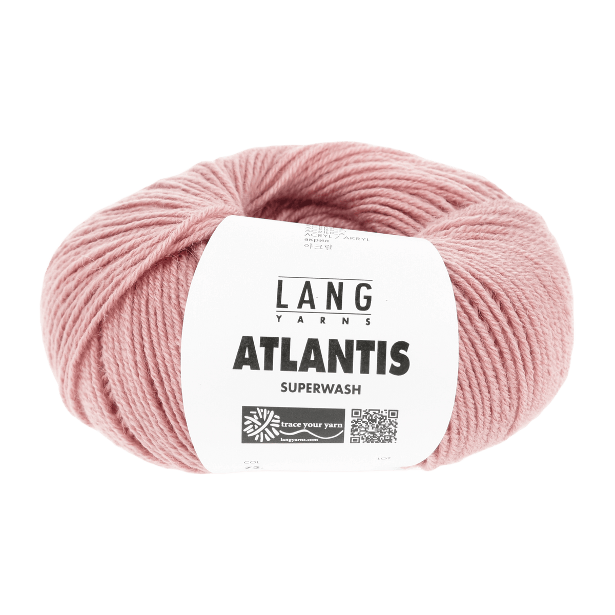 Lang Yarns Knitting Pattern KG - 2 balls / flamingo 72.0119 Hat Pattern Bundle in ATLANTIS by LANGYARNS | Punto 41-005