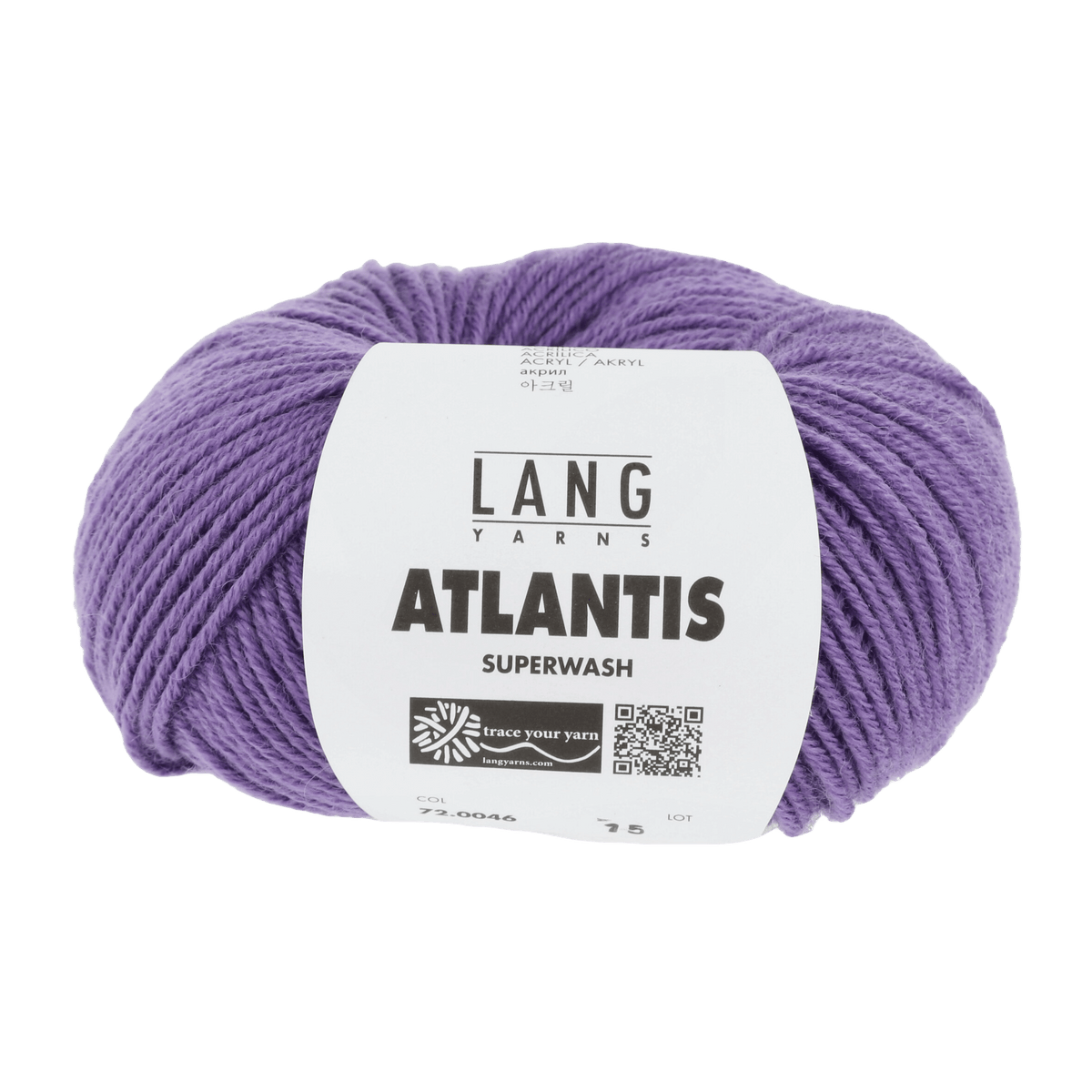 Lang Yarns Knitting Pattern KG - 2 balls / lavender 72.0046 Hat Pattern Bundle in ATLANTIS by LANGYARNS | Punto 41-005