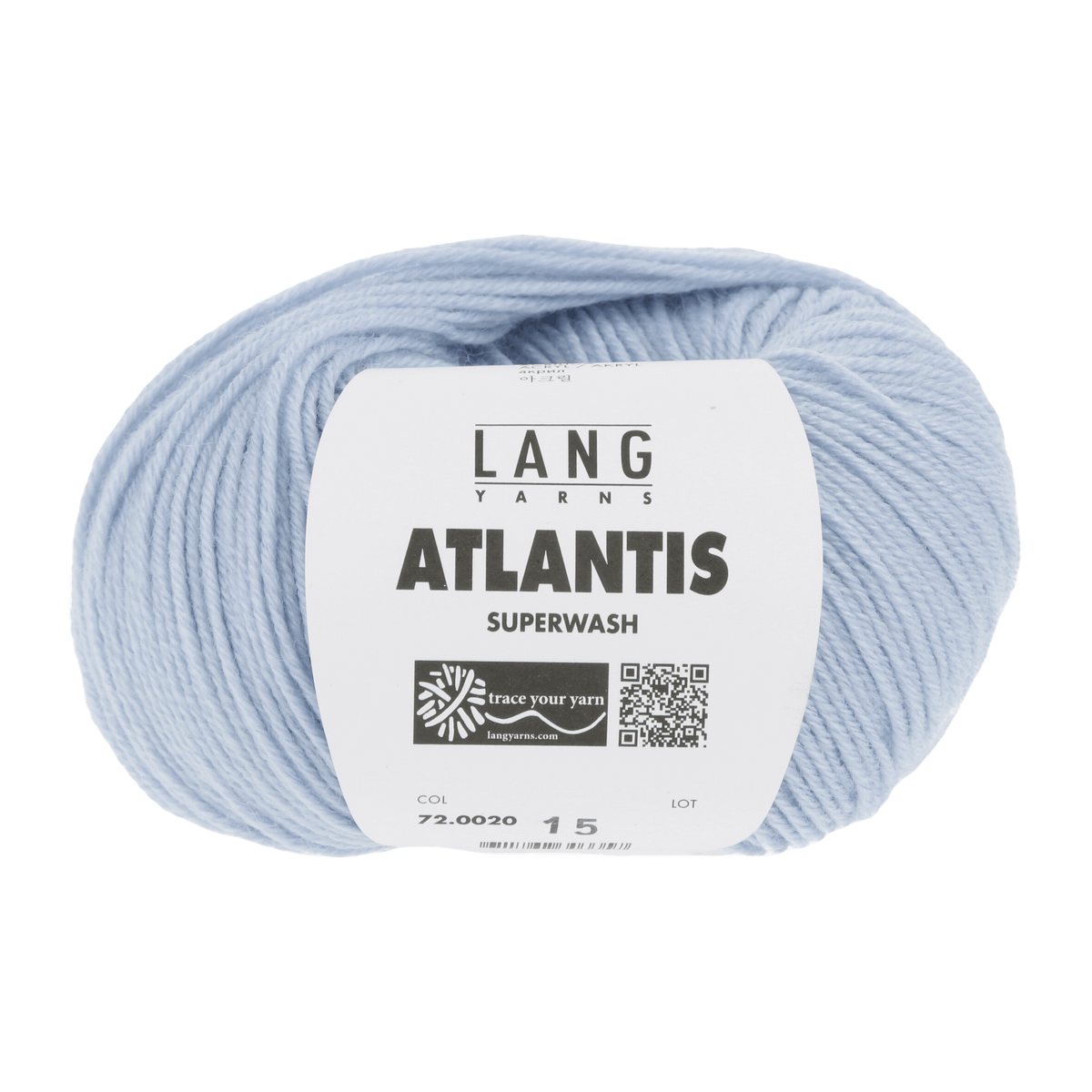 Lang Yarns Knitting Pattern KG - 2 balls / light blue 72.0020 Hat Pattern Bundle in ATLANTIS by LANGYARNS | Punto 41-005