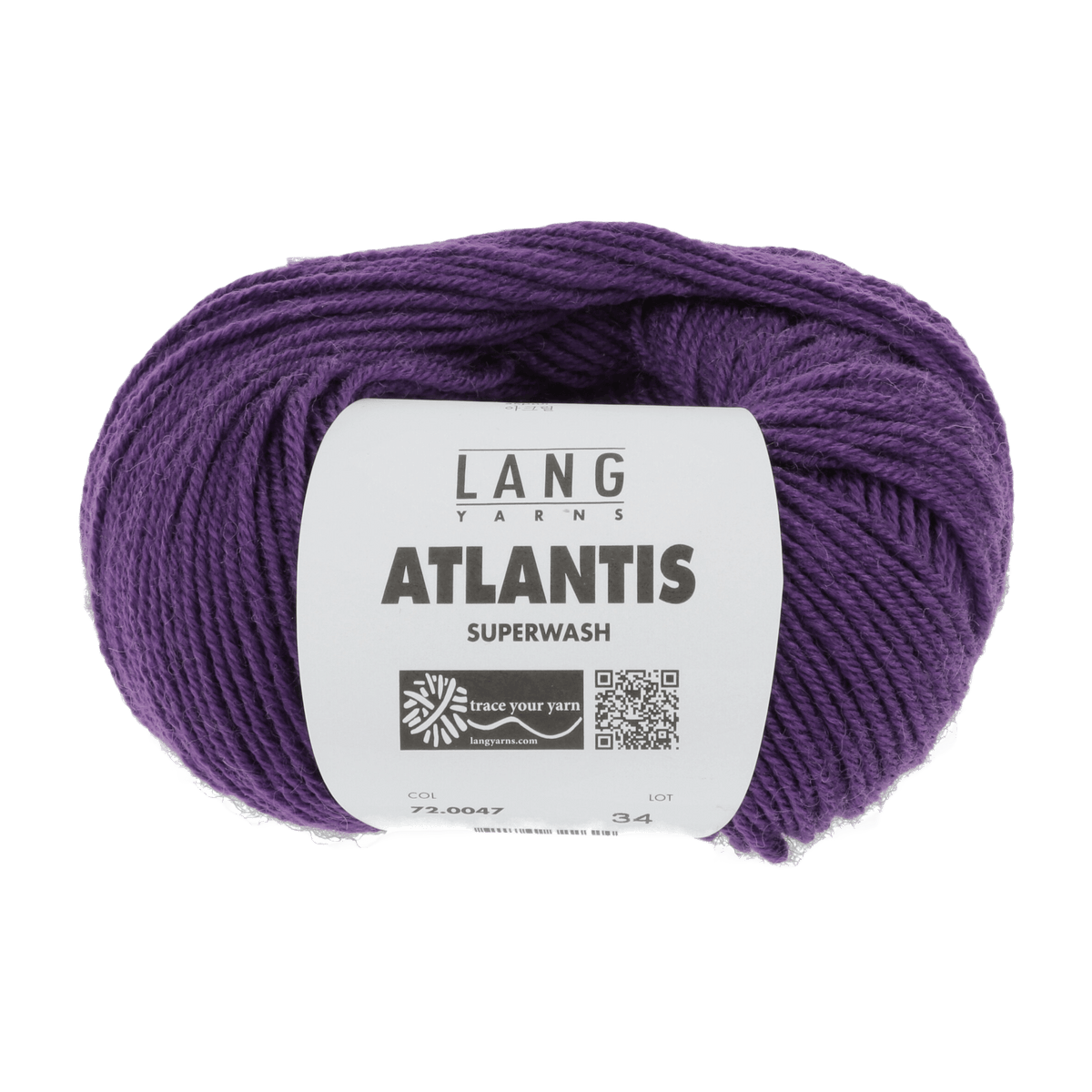 Lang Yarns Knitting Pattern KG - 2 balls / lilac 72.0047 Bobble hat Pattern Bundle in ATLANTIS by LANGYARNS | Punto 41-003