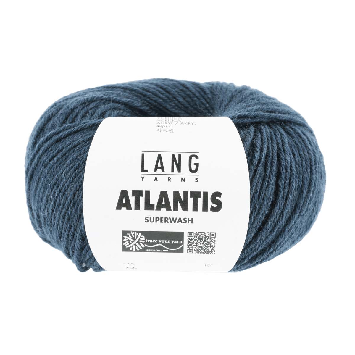 Lang Yarns Knitting Pattern KG - 2 balls / petrol 72.0088 Hat Pattern Bundle in ATLANTIS by LANGYARNS | Punto 41-005