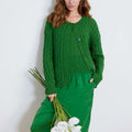 Lang Yarns Knitting Pattern KYOKO Cardigan Pattern Bundle in Ananas by LANGYARNS | Fatto a Mano 284-048