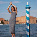 Lang Yarns Knitting Pattern LA SERENISSIMA Dress Pattern Bundle in Footprints by LANGYARNS | WOOLADDICTS #16-017