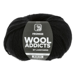 Lang Yarns Knitting Pattern Ladies Size - 0.5 ball / BLACK 1162.0004 DIVERGING TRAILS Wristwarmers Pattern Bundle in Promise by LANGYARNS | WOOLADDICTS #15-043