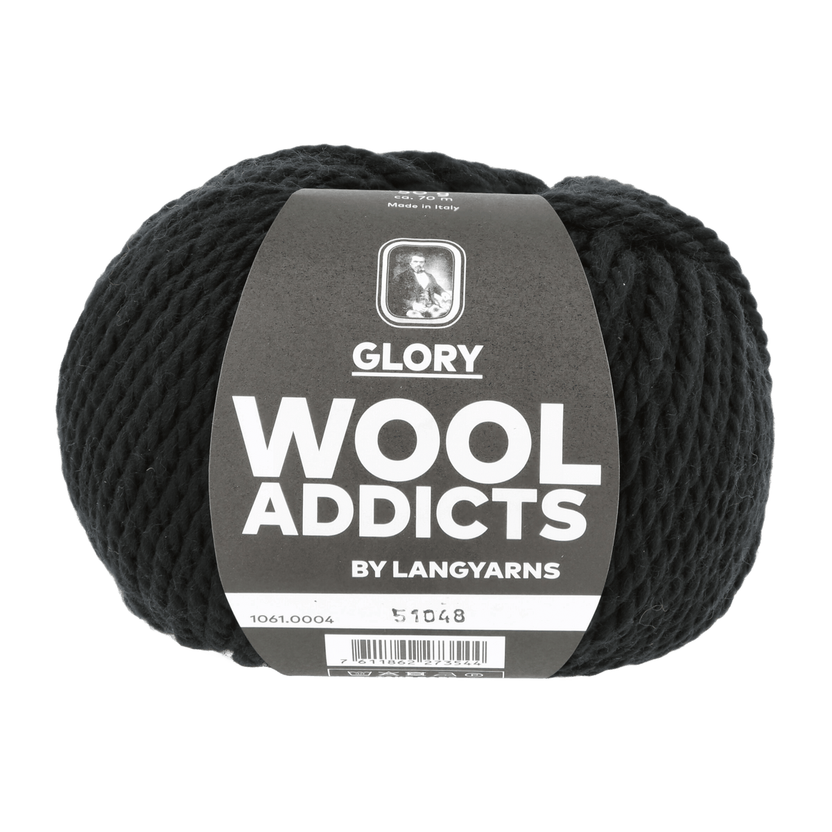 Lang Yarns Knitting Pattern Ladies Size | 2 balls / BLACK 1061.0004 STEPPINGSTONES Hat Pattern Bundle in GLORY by LANGYARNS | WOOLADDICTS #11-021