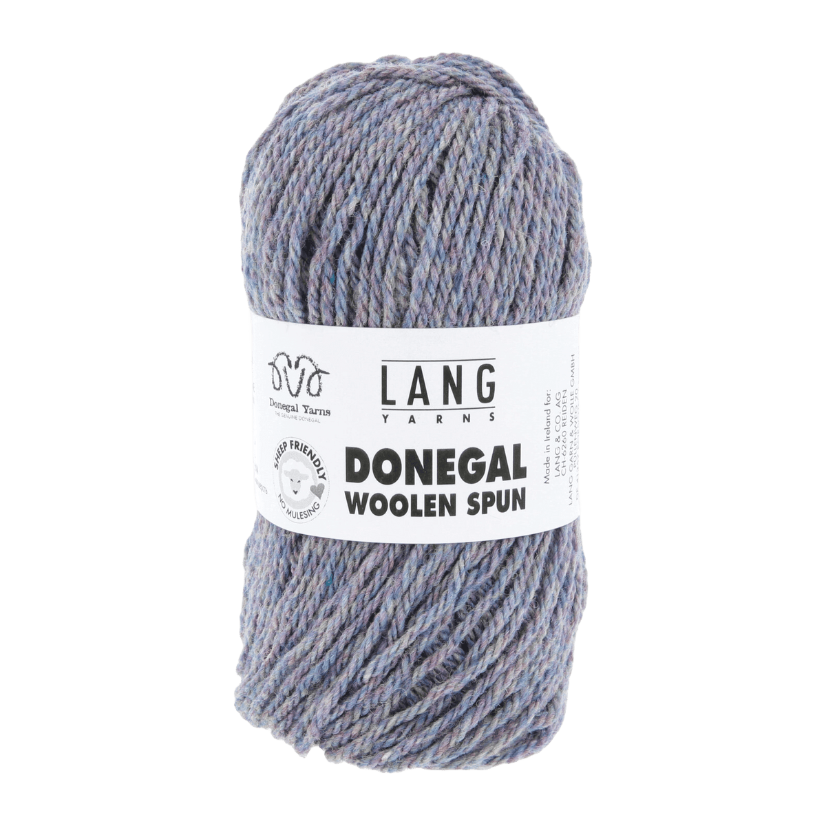Lang Yarns Knitting Pattern Ladies size - 2 balls / jeans 1172.0033 KEELEY Hat Pattern Bundle in Donegal Woolen Spun by LANGYARNS | Punto 87-087