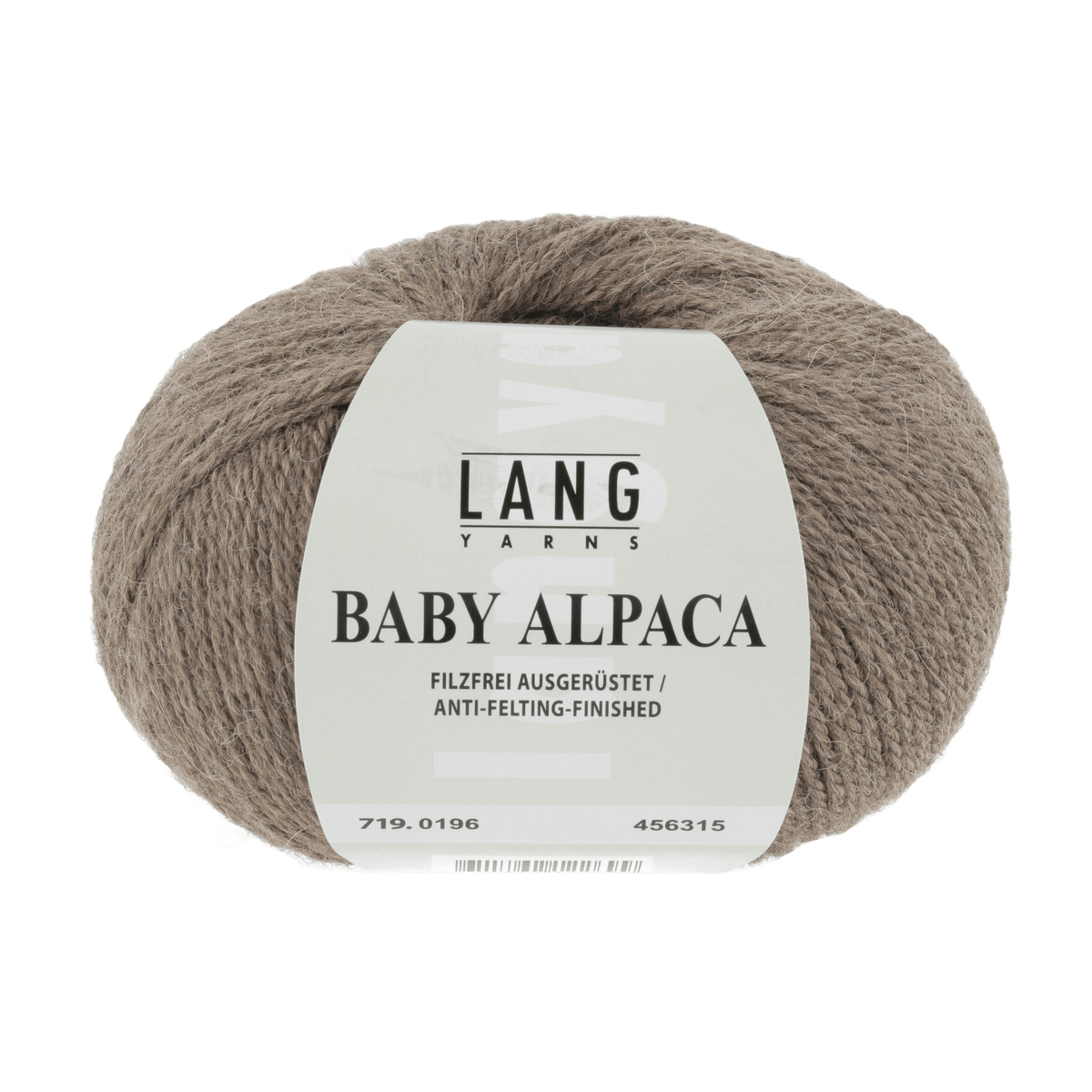 Lang Yarns Knitting Pattern Ladies Size - 2 balls / light brown 719.0196 ELKE Hat Pattern Bundle in Baby Alpaca by LANGYARNS | Fatto a Mano 286-005
