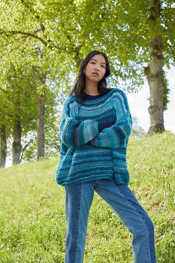 SWEATER Pattern Kit in CLOUD by LANGYARNS | Punto 45-006