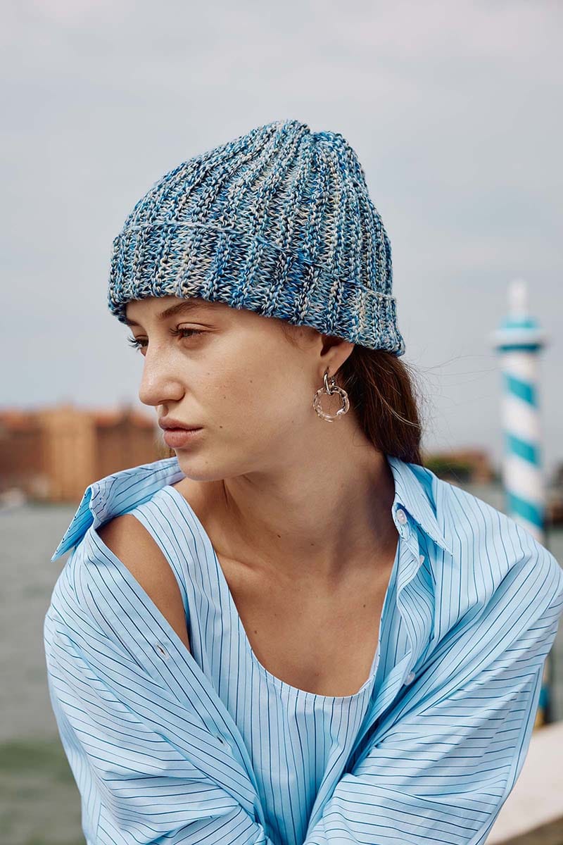Lang Yarns Knitting Pattern LAGOONA Hat Pattern Bundle in Footprints by LANGYARNS | WOOLADDICTS #16-024