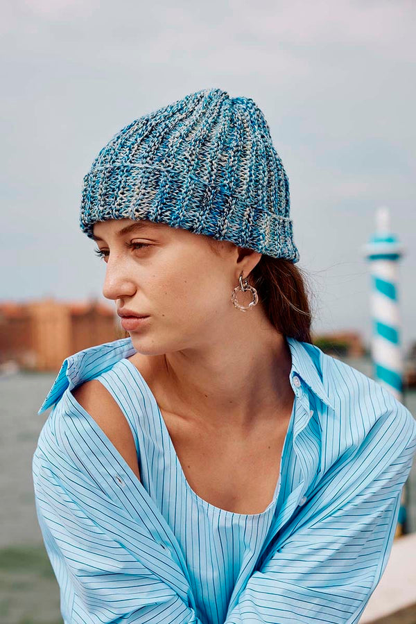 LAGOONA Hat Pattern Kit in FOOTPRINTS by WOOLADDICTS | WOOLADDICTS #16-024