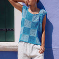 Lang Yarns Knitting Pattern LAID-BACK Top Pattern Bundle in Sweet by LANGYARNS | WOOLADDICTS #16-006