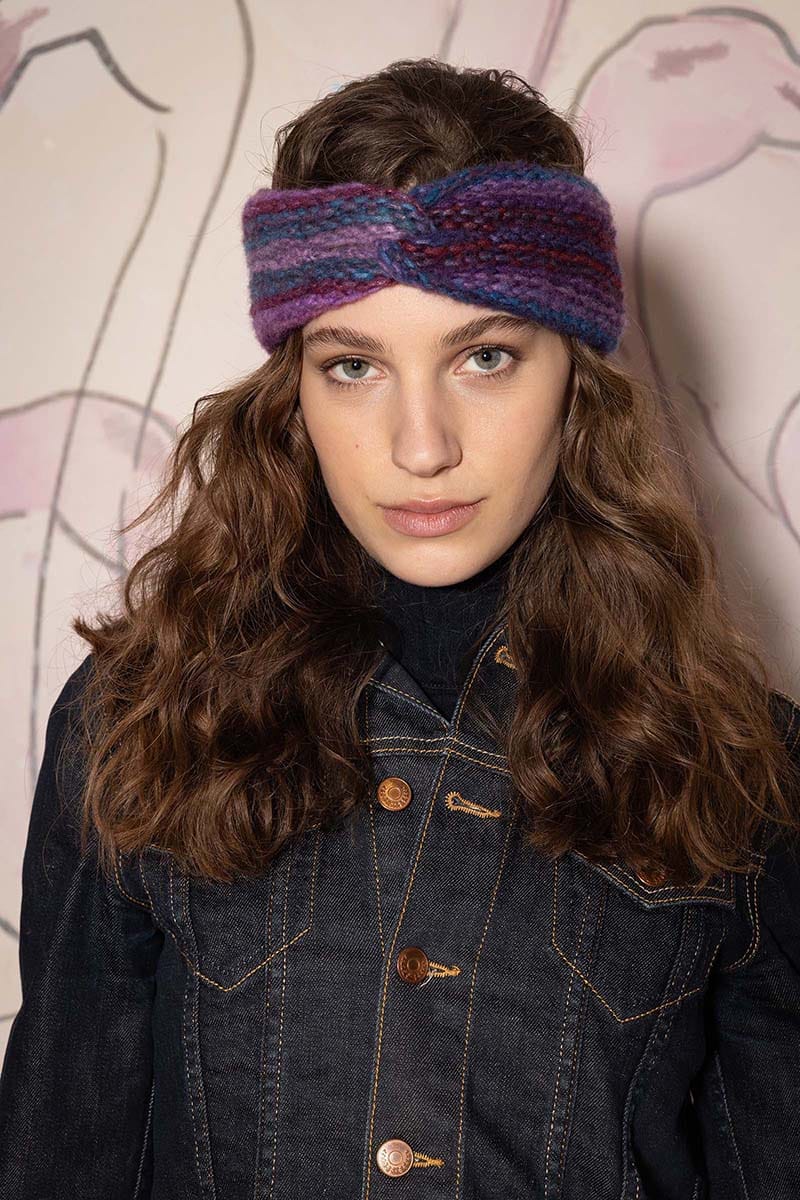 Lang Yarns Knitting Pattern LANI Headband Pattern Bundle in Cloud by LANGYARNS | Punto 73-002