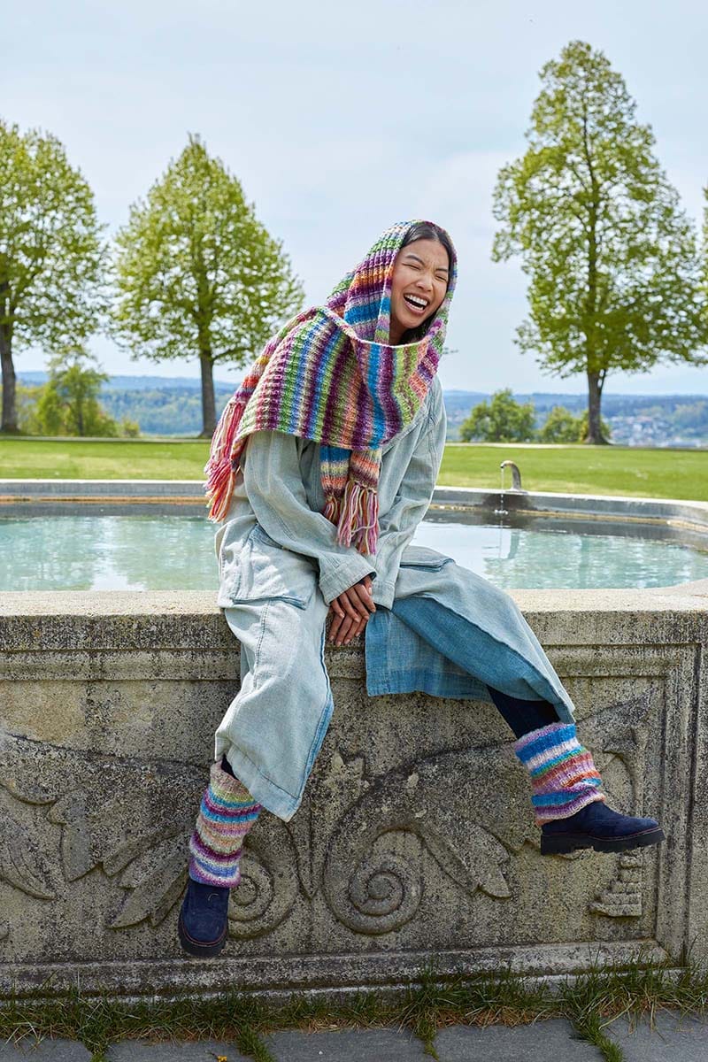 Lang Yarns Knitting Pattern Leg warmers Pattern Bundle in CLOUD by LANGYARNS | Punto 45-009