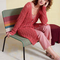 Lang Yarns Knitting Pattern LEONA Cardigan Pattern Bundle in Oceania by LANGYARNS | Fatto a Mano 284-061