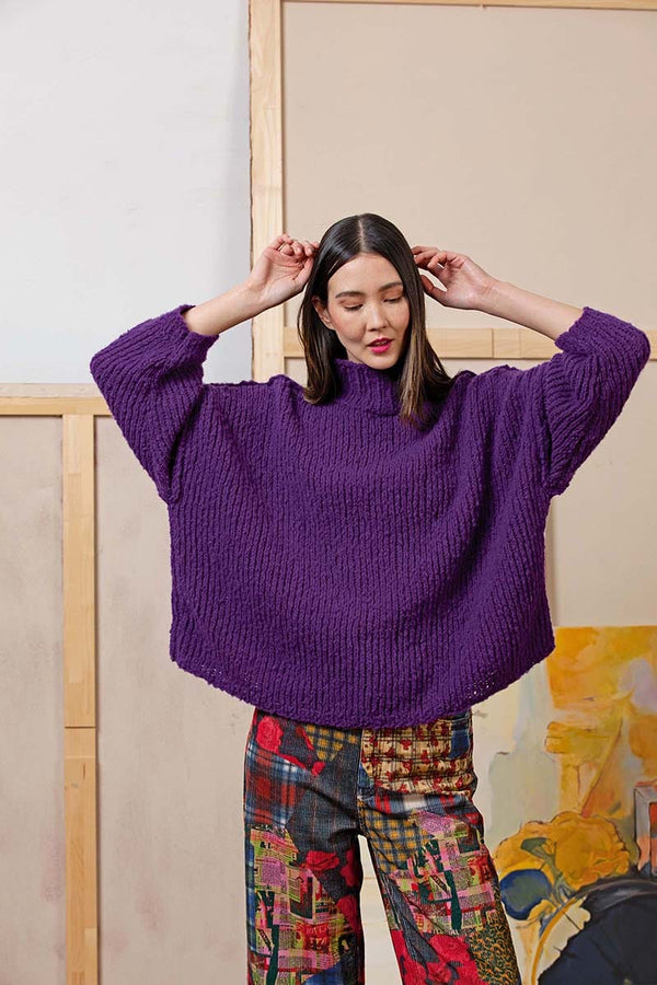 LISETTE Sweater Pattern Kit in PHOENIX by LANGYARNS | Punto 65-002