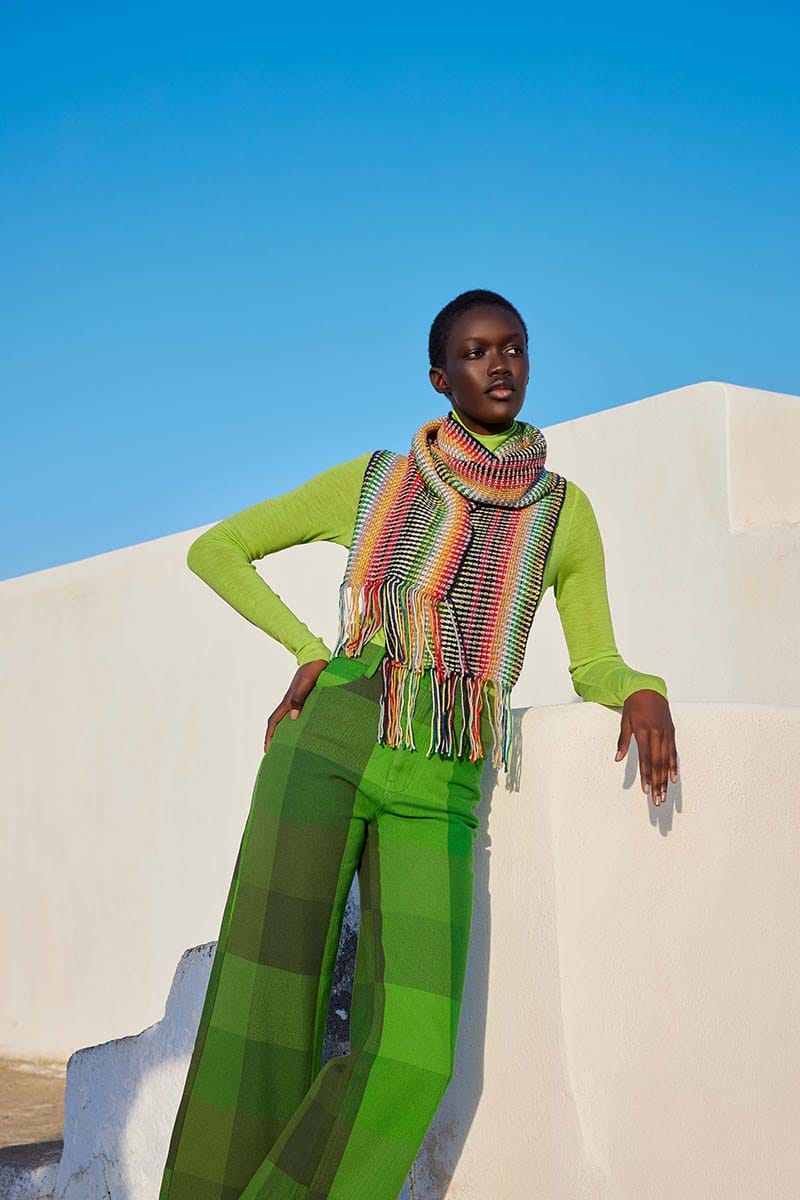 Lang Yarns Knitting Pattern LUCKY CHARM Crochet Scarf Pattern Bundle in Move 6ply by LANGYARNS | Punto 86-009