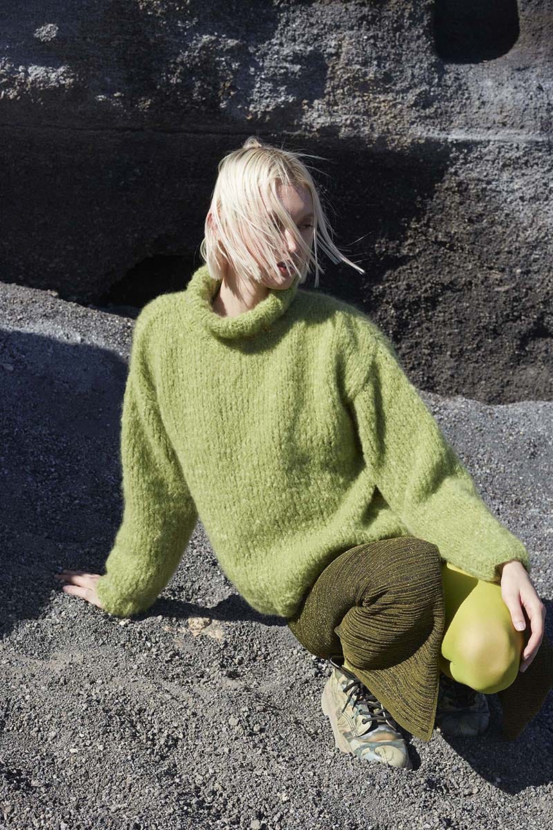 Lang Yarns Knitting Pattern LUSH OASIS Sweater Pattern Bundle in Desire by LANGYARNS | WOOLADDICTS #13-009