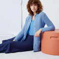 Lang Yarns Knitting Pattern LYSETTE Cardigan Pattern Bundle in Oceania by LANGYARNS | Fatto a Mano 284-015