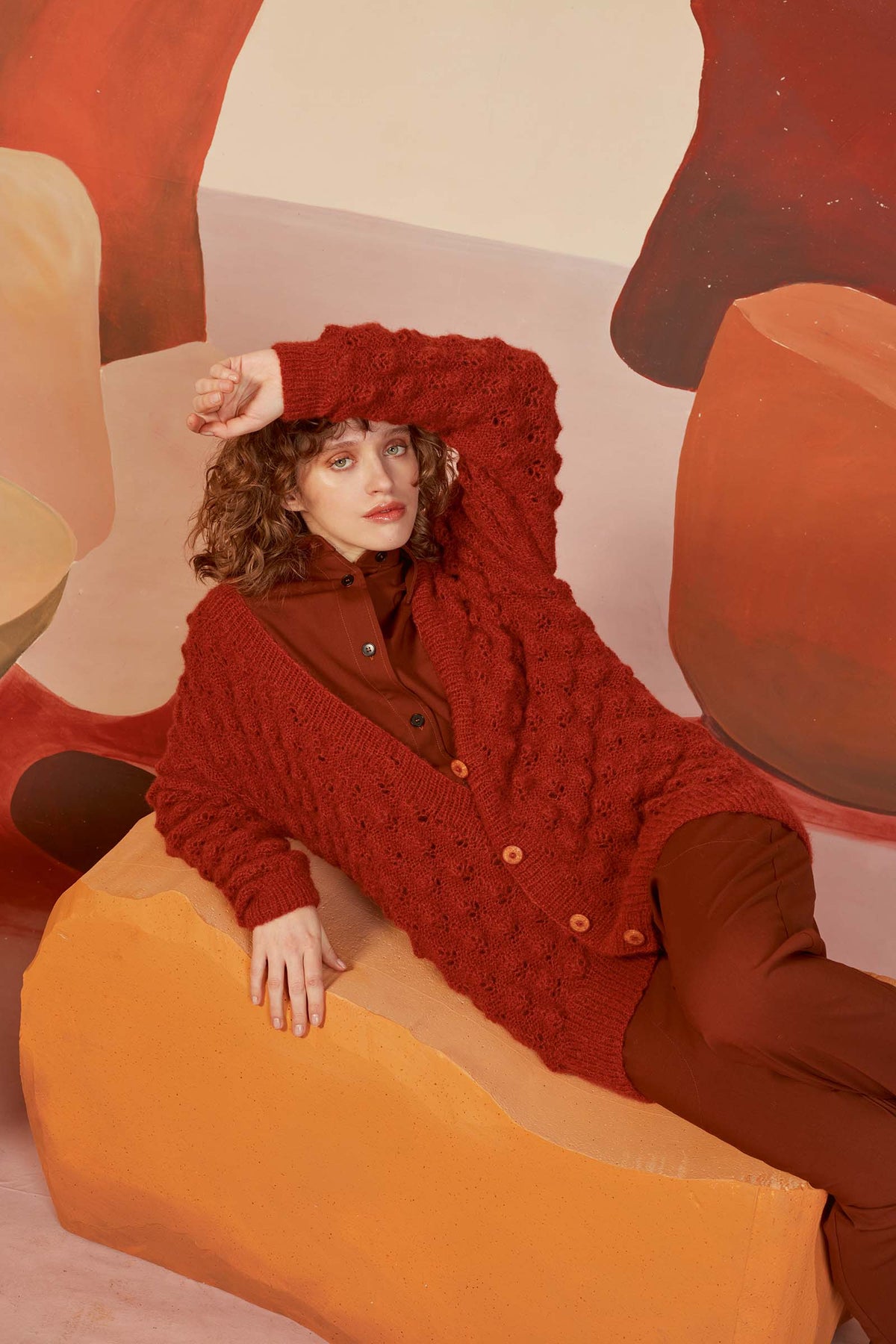 Lang Yarns Knitting Pattern MABEL Cardigan Pattern Bundle in SURI ALPACA by LANGYARNS | Fatto a Mano 278-047