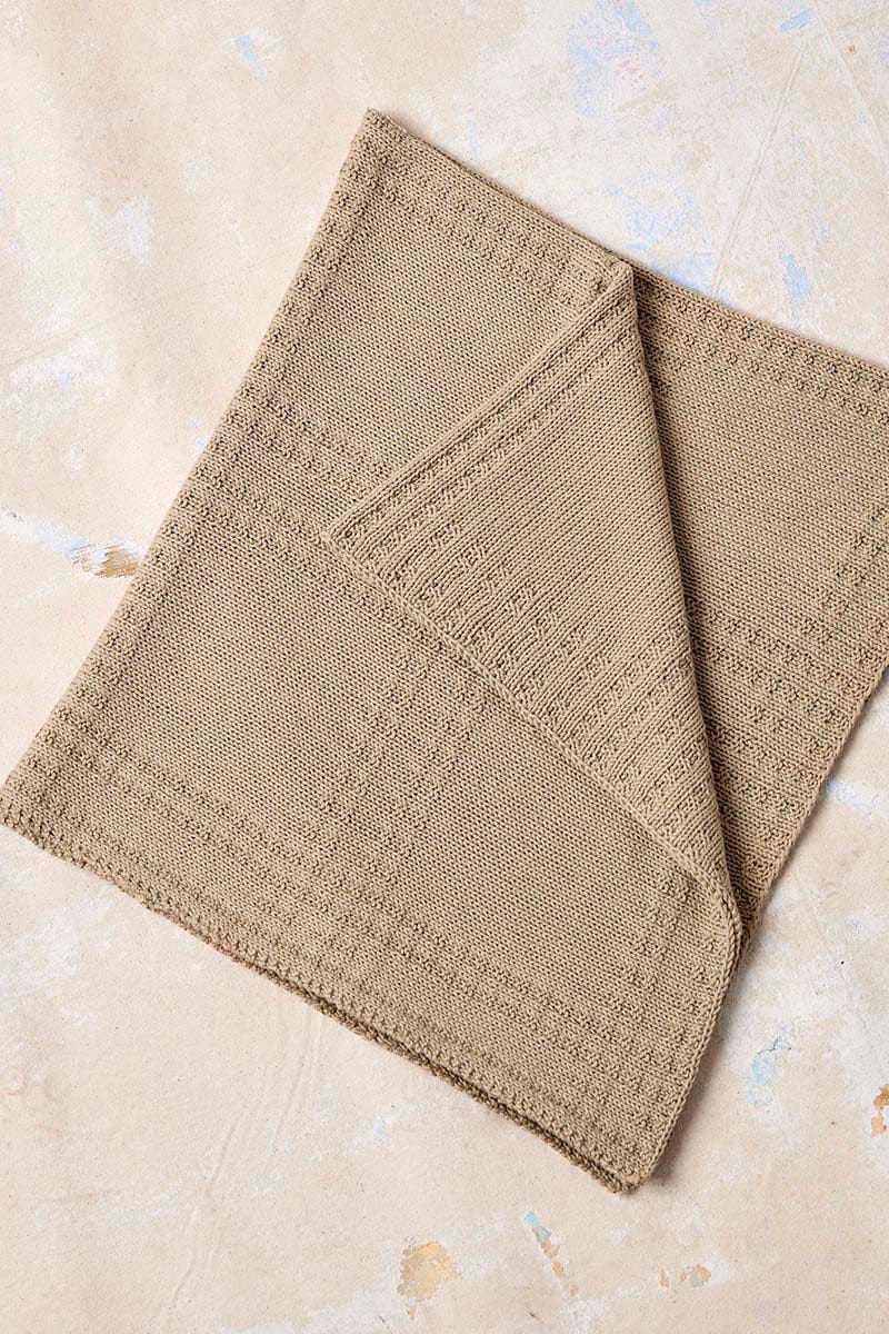 Lang Yarns Knitting Pattern MAGNUS Baby blanket Pattern Bundle in Baby Cotton Naturally Colored by LANGYARNS | Punto 83-016