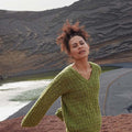 Lang Yarns Knitting Pattern MANDY Sweater Pattern Bundle in DONEGAL TWEED+ by LANGYARNS | Punto 77-004