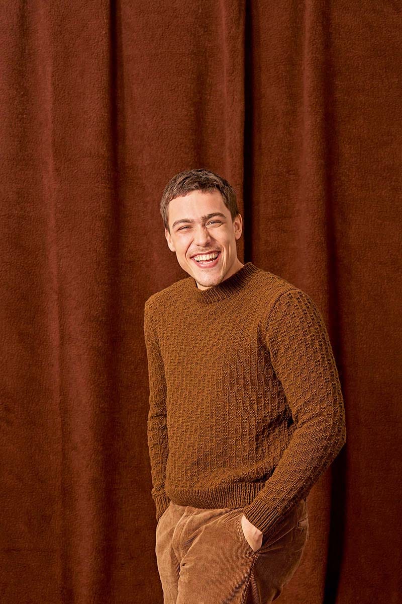 Lang Yarns Knitting Pattern MATTEO Unisex sweater Pattern Bundle in Yak by LANGYARNS | Fatto a Mano 282-032