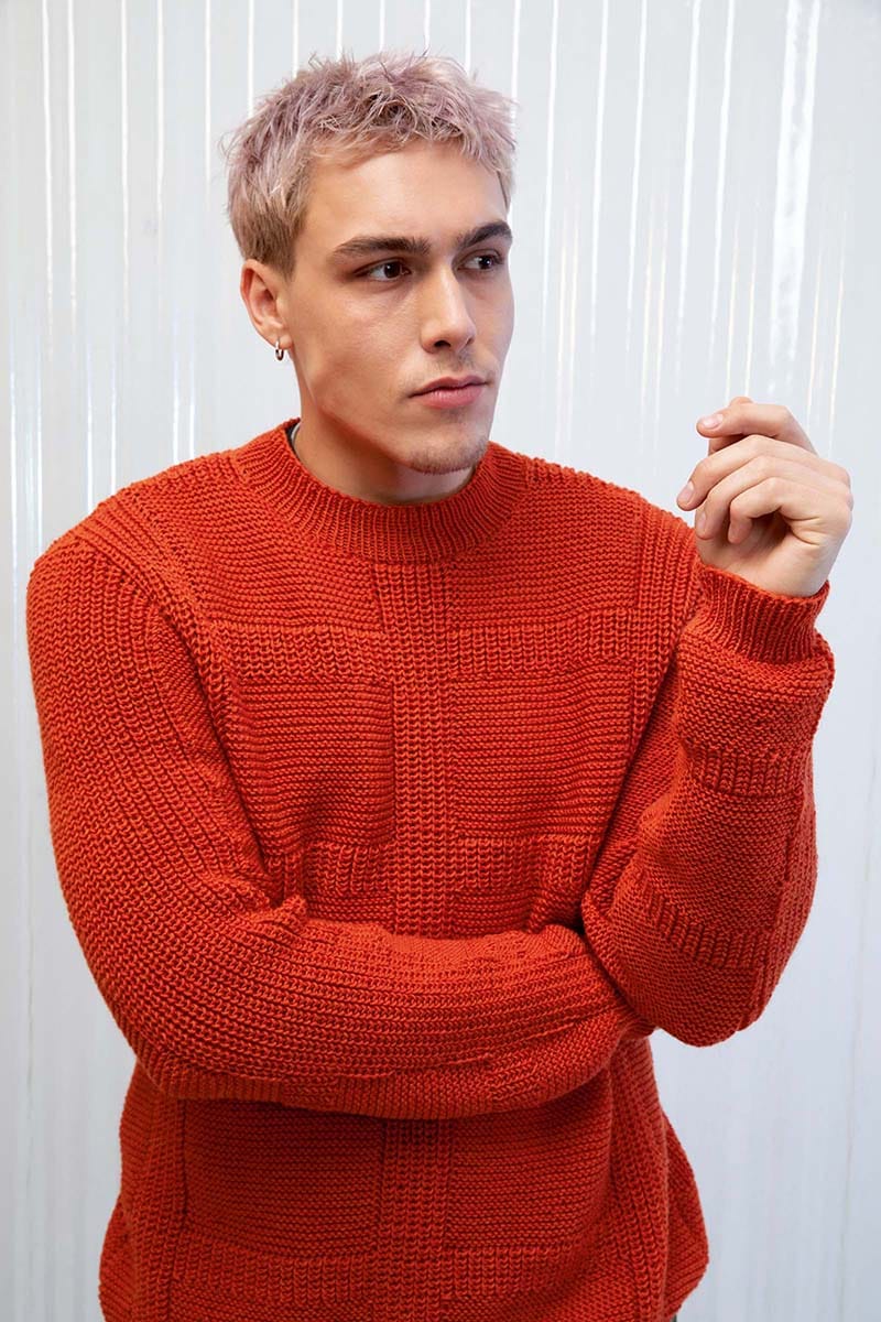 Lang Yarns Knitting Pattern Men's sweater Pattern Bundle in MERINO 120 by LANGYARNS | Punto 55-003