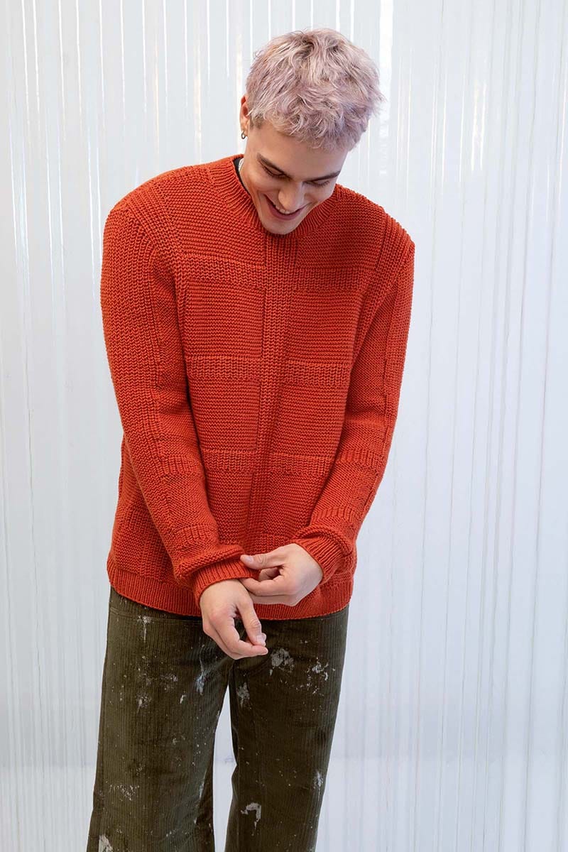 Lang Yarns Knitting Pattern Men's sweater Pattern Bundle in MERINO 120 by LANGYARNS | Punto 55-003