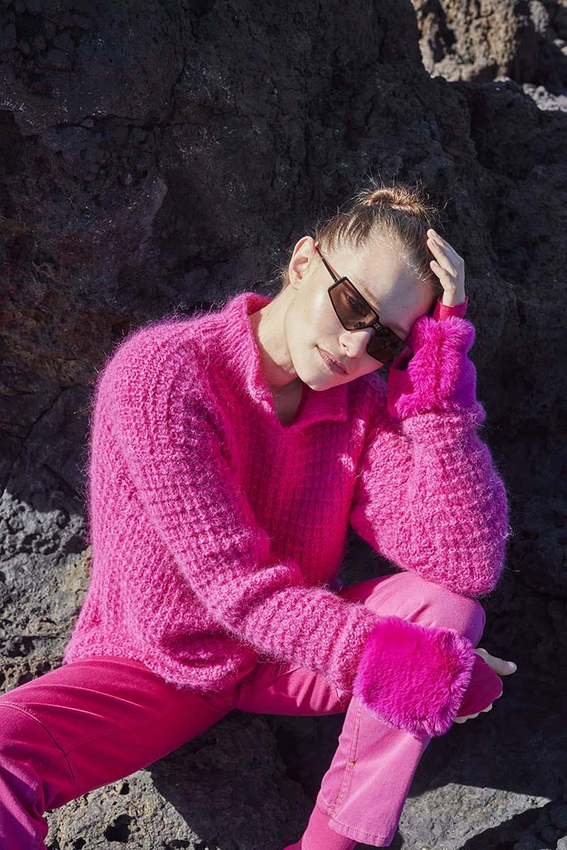 Lang Yarns Knitting Pattern MERMAID AT HEART Sweater Pattern Bundle in HONOR by LANGYARNS | WOOLADDICTS #11-006