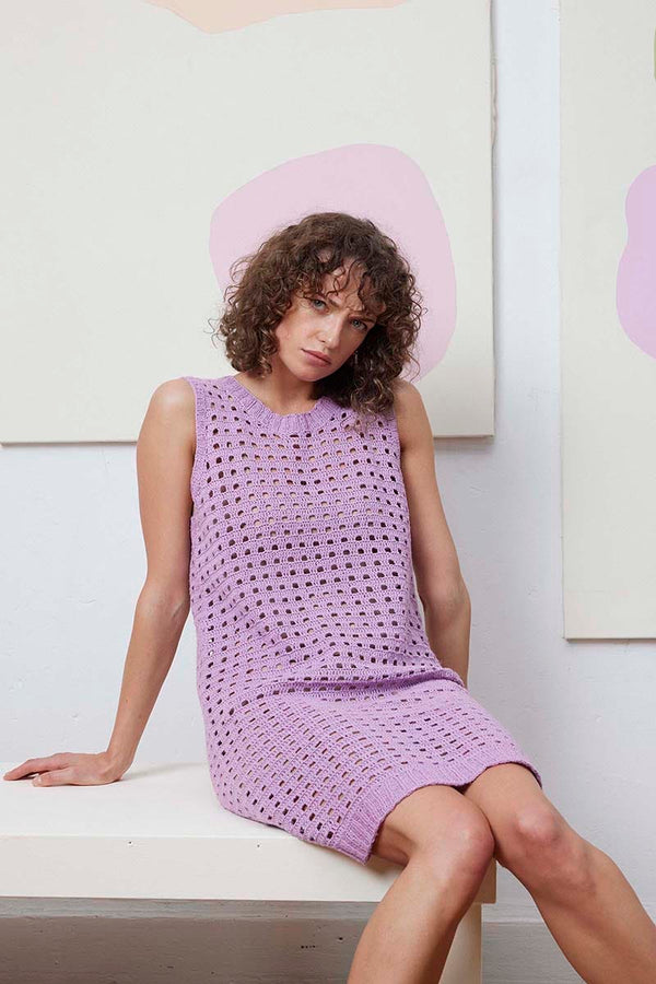 MILENA Crochet Dress Pattern Kit in ANANAS by LANGYARNS | Fatto a Mano 288-002