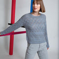 Lang Yarns Knitting Pattern MINA Sweater Pattern Bundle in Vaya by LANGYARNS | Fatto a Mano 280-022