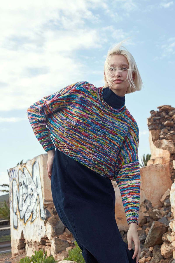 MOVEOLOGY Cropped Sweater Pattern Kit in MOVE 8PLY by WOOLADDICTS | Punto 79-011