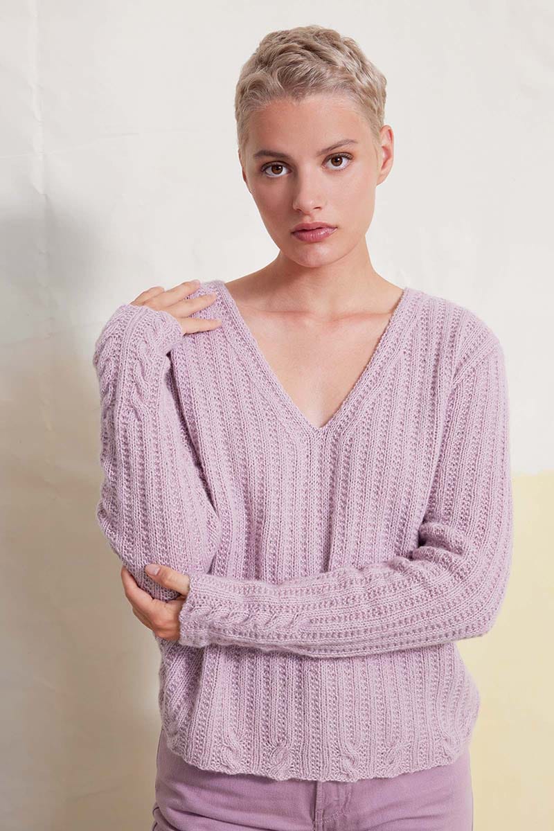 Lang Yarns Knitting Pattern NAIMA Sweater Pattern Bundle in Regina by LANGYARNS | Fatto a Mano 284-066