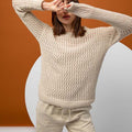 Lang Yarns Knitting Pattern NEYLA Sweater Pattern Bundle in Regina by LANGYARNS | Fatto a Mano 280-023