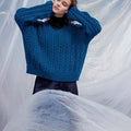 Lang Yarns Knitting Pattern NICOLE Top Down Sweater Pattern Bundle in Carpe Diem by LANGYARNS | Fatto a Mano 286-082