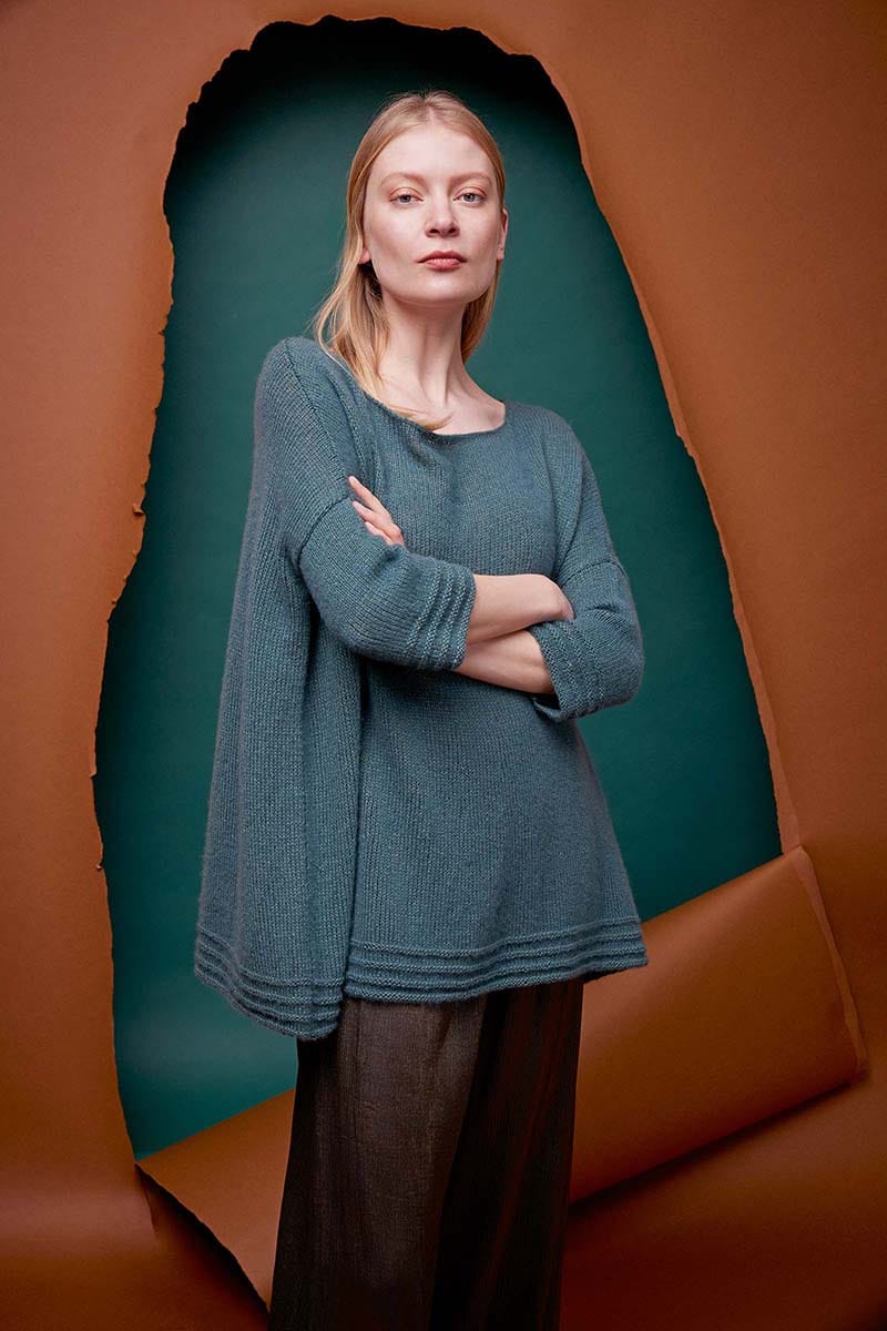Lang Yarns Knitting Pattern NISA Sweater Pattern Bundle in Cashmere Dreams by LANGYARNS | Fatto a Mano 286-027