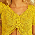 Lang Yarns Knitting Pattern NO WALLFLOWER Short-sleeved top Pattern Bundle in PRIDE by LANGYARNS | WOOLADDICTS #10-004