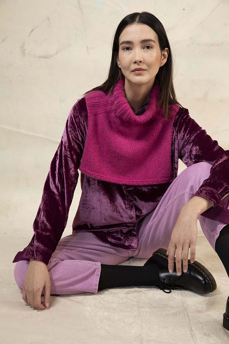 Lang Yarns Knitting Pattern NORMA Dickey Pattern Bundle in Cashmere Light by LANGYARNS | Punto 60-018