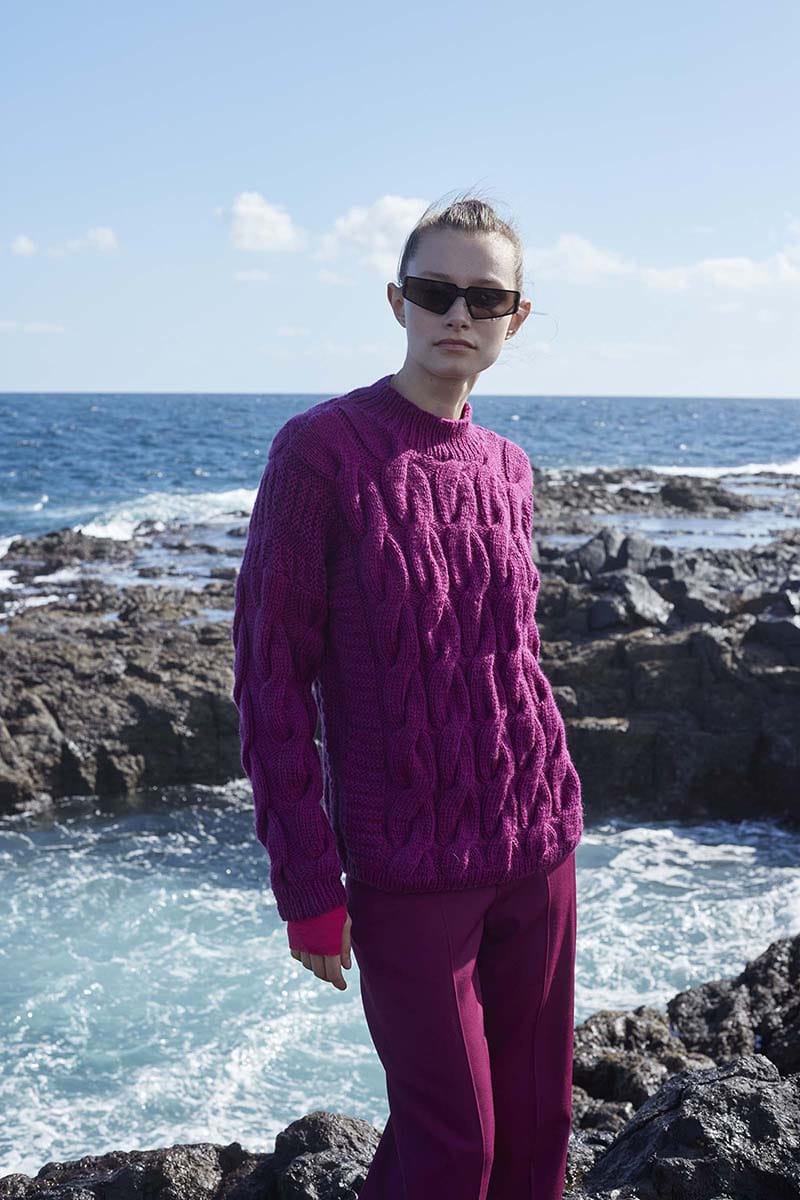 Lang Yarns Knitting Pattern OCEANHOLIC Sweater Pattern Bundle in MEMORY by LANGYARNS | WOOLADDICTS #11-001