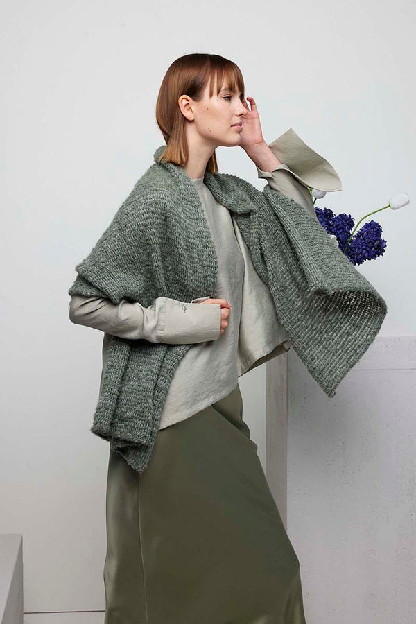 ODETTE Scarf Pattern Kit in PIUMA & LACE by LANGYARNS | Fatto a Mano 288-027
