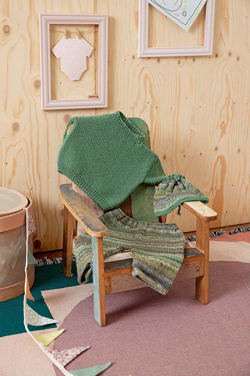 Lang Yarns Knitting Pattern ODIN Sweater Pattern Bundle in Merino 200 Bébé by LANGYARNS | Punto 80-003