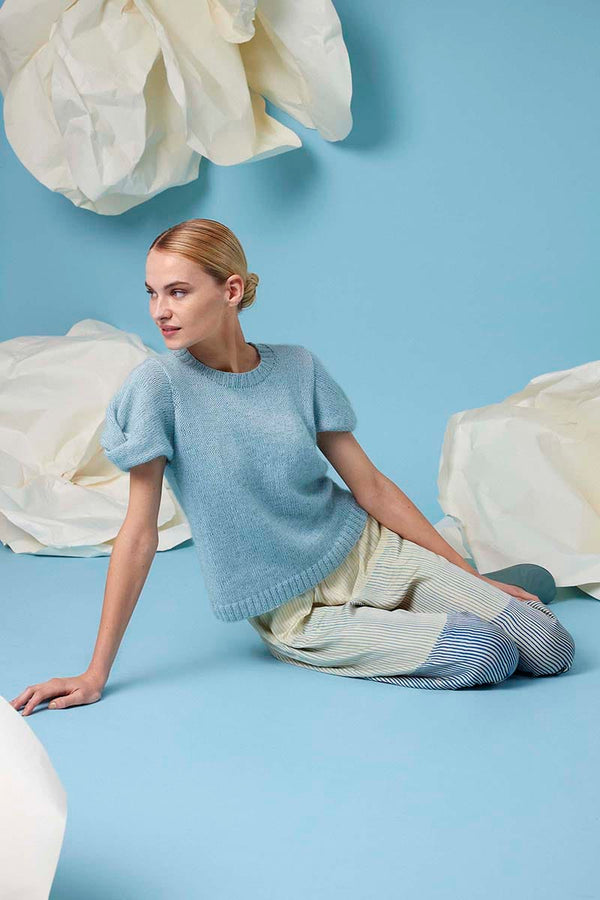 OLEA Sweater Pattern Kit in BABY COTTON & LACE by LANGYARNS | Fatto a Mano 288-061
