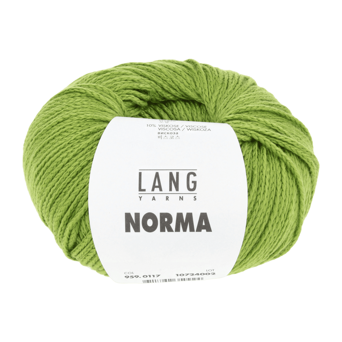Lang Yarns Knitting Pattern one size - 10 balls / grassgreen 959.0117 NIKA Unisex cardigan Pattern Bundle in Norma by LANGYARNS | Fatto a Mano 284-005