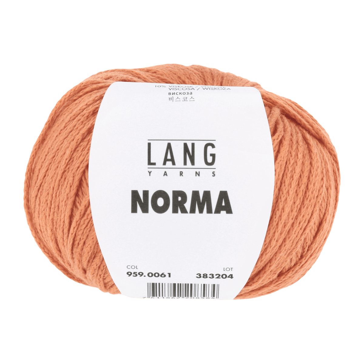 Lang Yarns Knitting Pattern one size - 10 balls / orange 959.0061 NIKA Unisex cardigan Pattern Bundle in Norma by LANGYARNS | Fatto a Mano 284-005