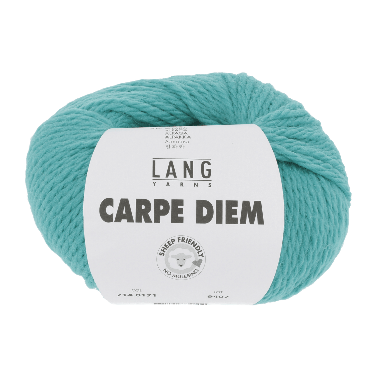 Lang Yarns Knitting Pattern one size - 14 balls / sea water 714.0171 NICOLE Top Down Sweater Pattern Bundle in Carpe Diem by LANGYARNS | Fatto a Mano 286-082