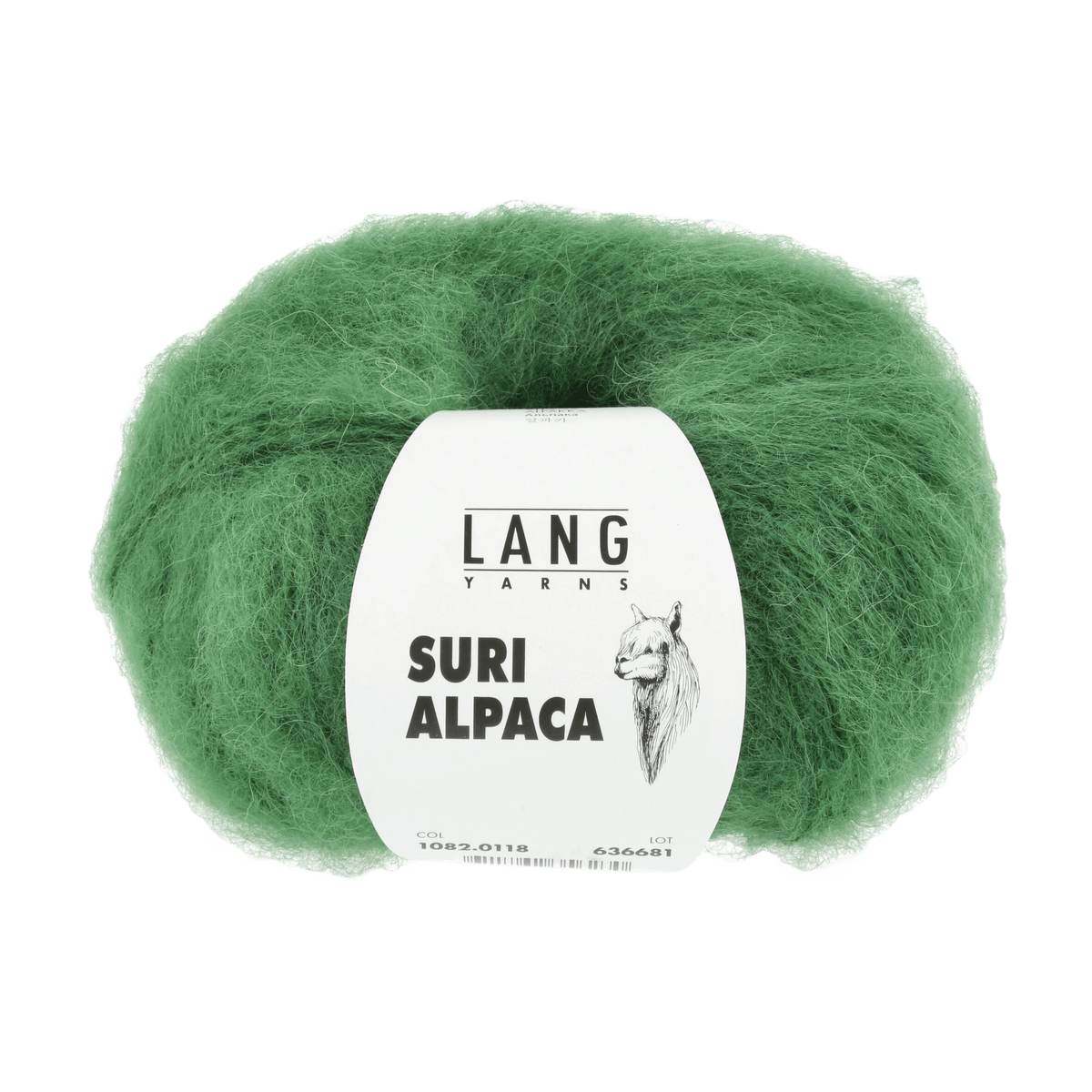 Lang Yarns Knitting Pattern one size - 3 balls / fir 1082.0118 GENEVIEVE Lacy hood Pattern Bundle in SURI ALPACA by LANGYARNS | Fatto a Mano 278-038